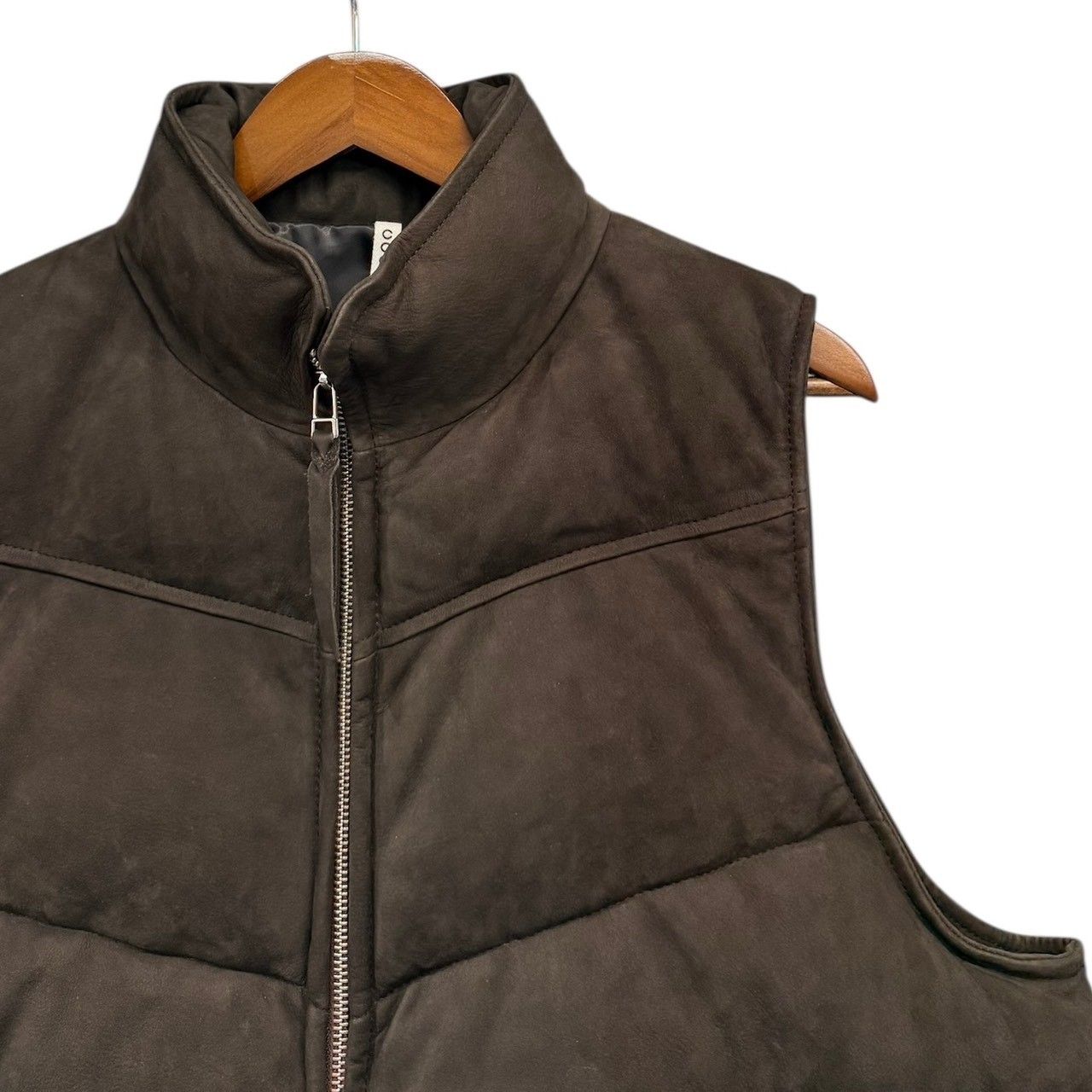 CCU QUILTED VEST レザーダウンベスト シープスウェード CCU QUILTED