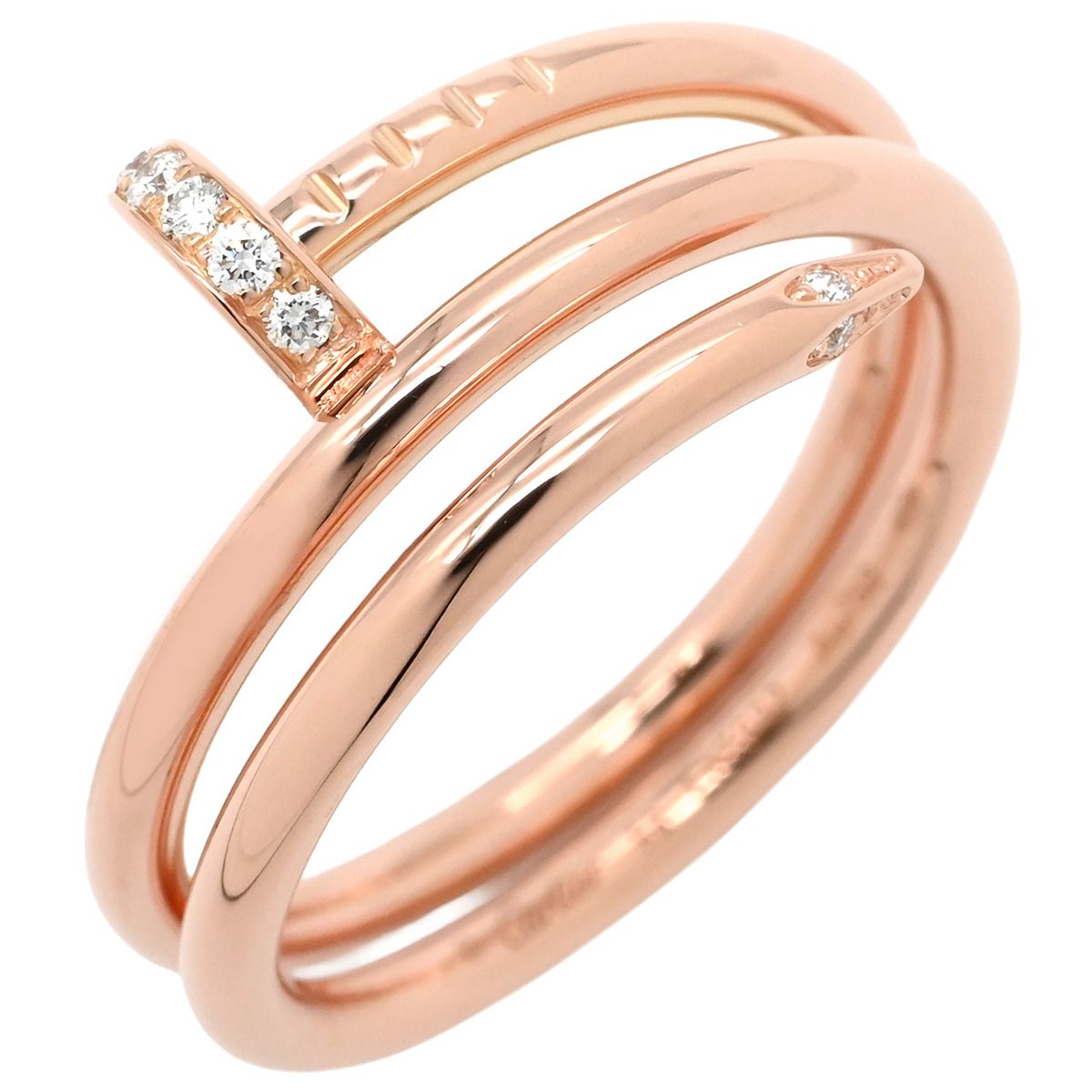 カルティエ Cartier リング 指輪 ジュストアンクル ダブル ダイヤ