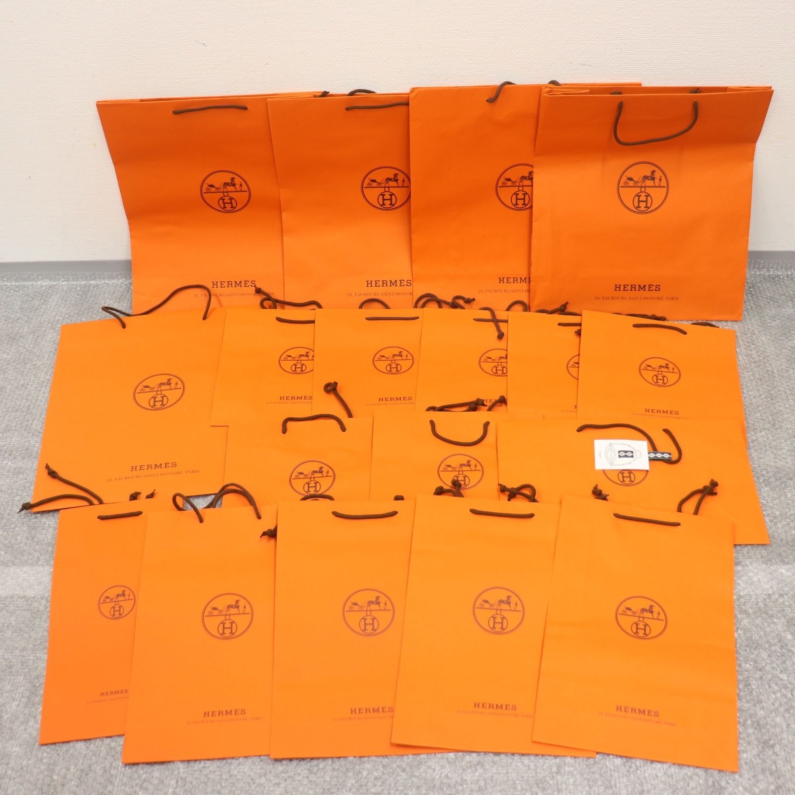 ITSD95D4N7HD HERMES エルメス BOX ショッパー 純正 紙袋 オレンジ