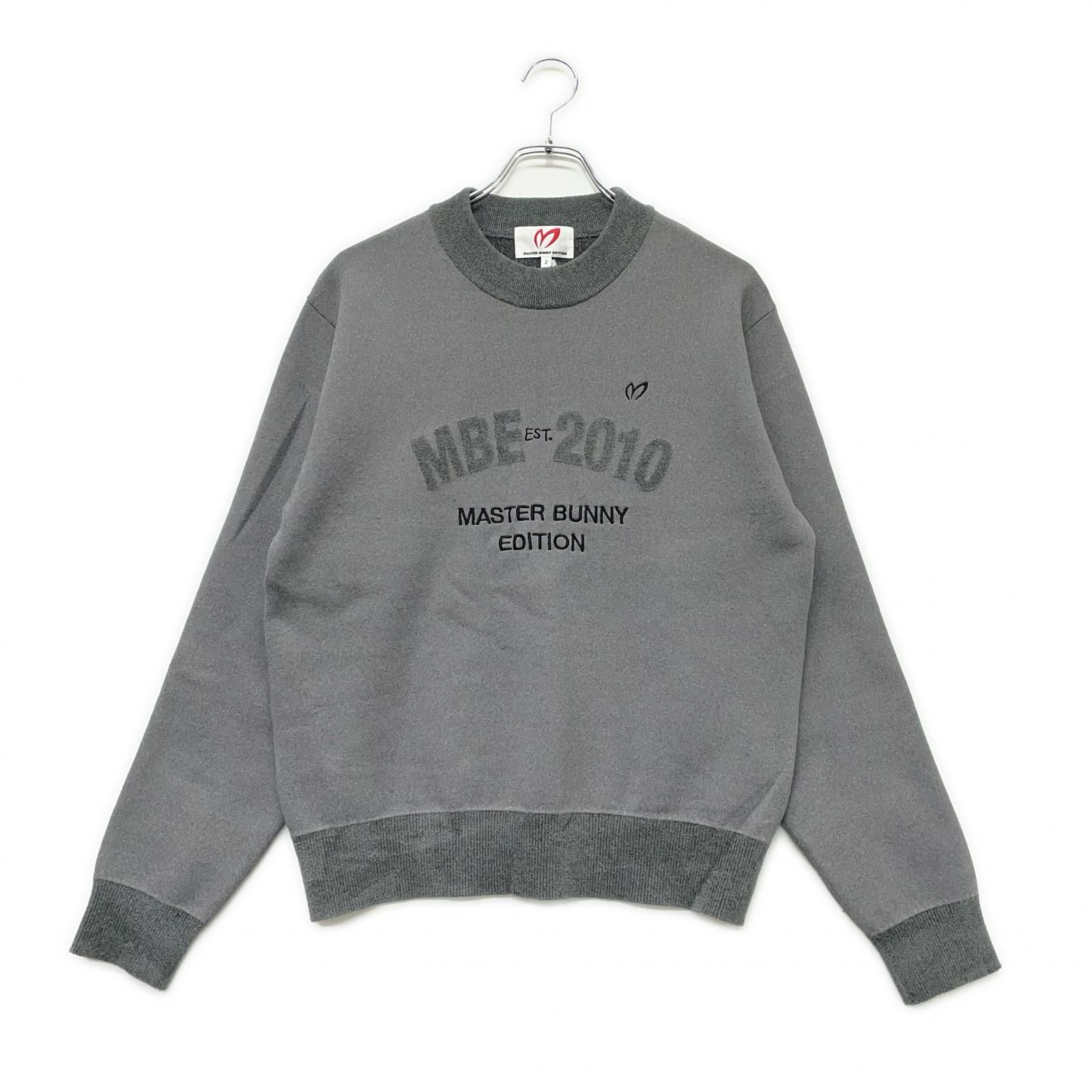MASTER BUNNY EDITION ニットセーター ロゴ ゴルフ 4 灰 中古 レディース マスターバニーエディション MASTER BUNNY EDITION