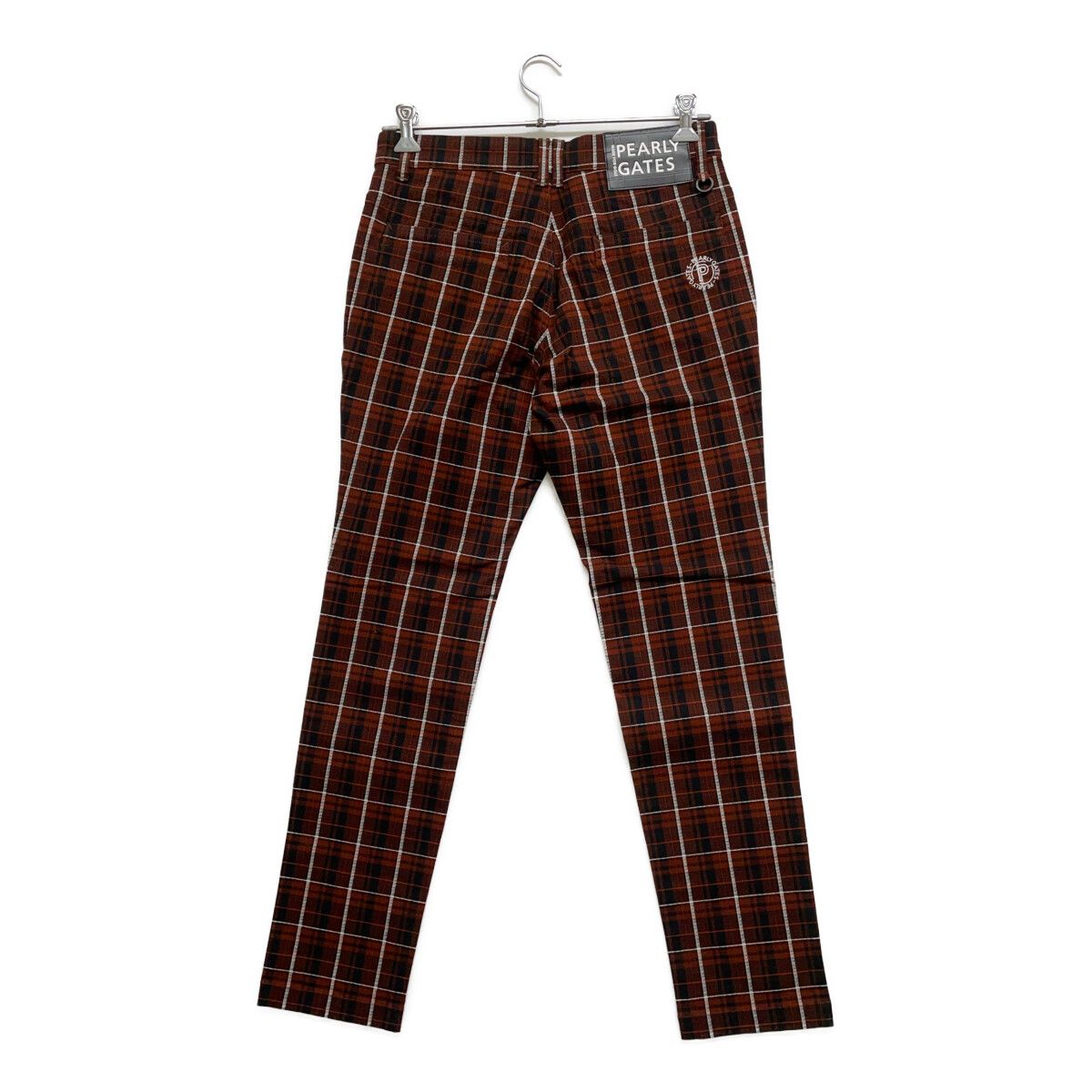 PEARLY GATES パーリーゲイツ チェックパンツ サイズ4 未使用品 メンズ パーリーゲイツ PEARLY GATES パンツ 4(M) ブラウン