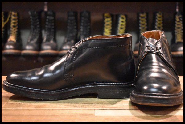 オールデン Shoetree,Shoehorn,Brush,Cream 計4点 7.5D 良品 SHIPS別注】ALDEN オールデン 1342 チャッカ ブラック