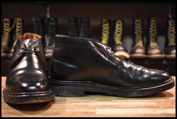 7.5D 良品 SHIPS別注】ALDEN オールデン 1342 チャッカ ブラック