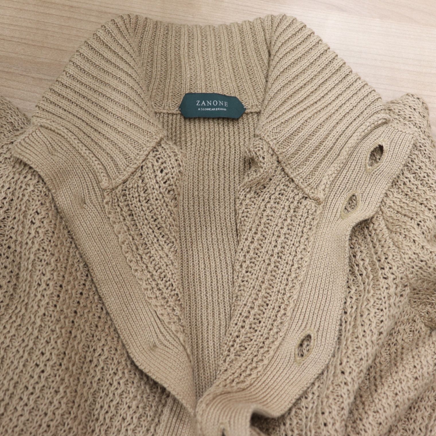 ITWAIBHVEOFG 美品 ZANONE ザノーネ ニット カーディガン サイズ50 