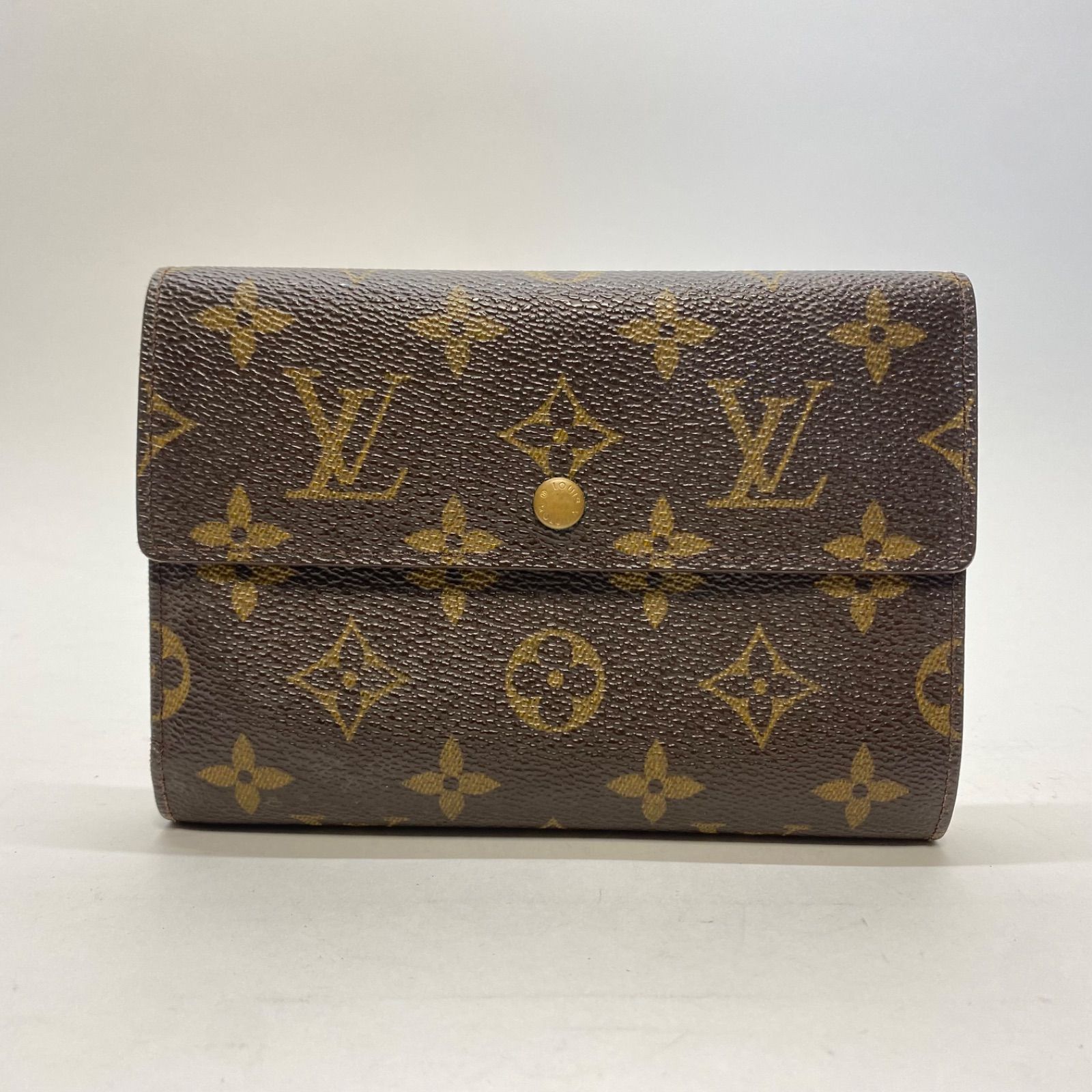 3441 LOUIS VUITTON ルイヴィトン モノグラム 三つ折り財布 パピエ