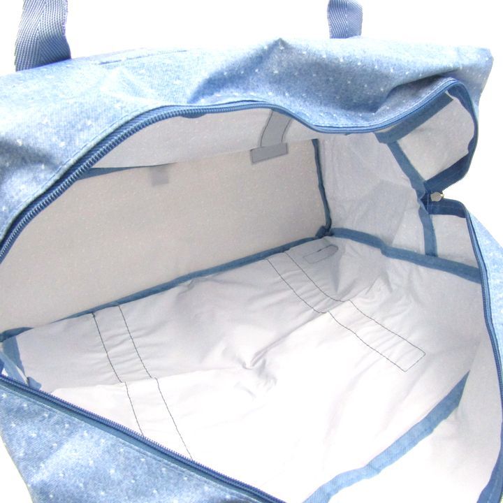 レスポートサック ポケッタブルショッパー デニムピケ柄 折りたたみ