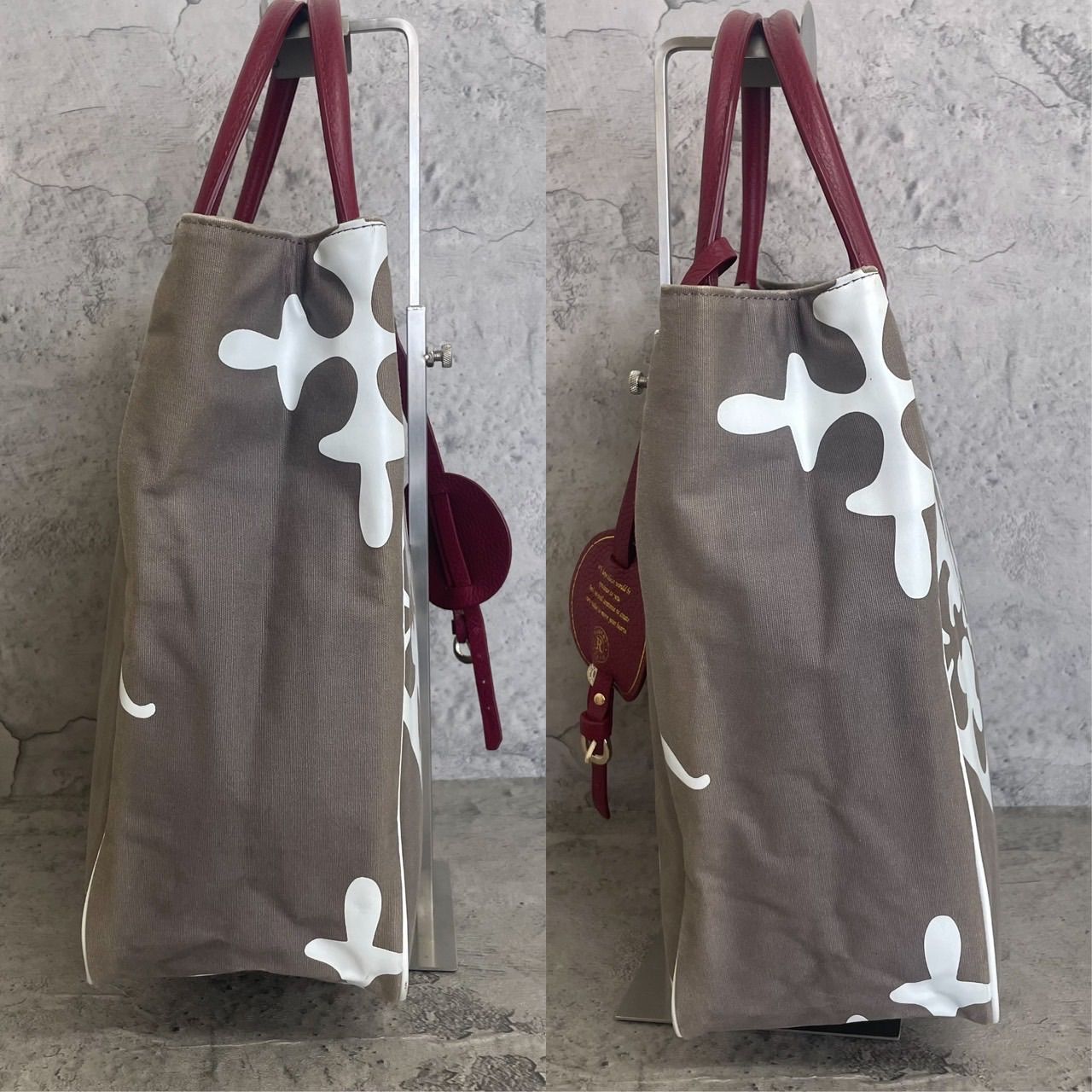 極美品 ラシット トートバッグ モノグラム セレンディピティ グレー