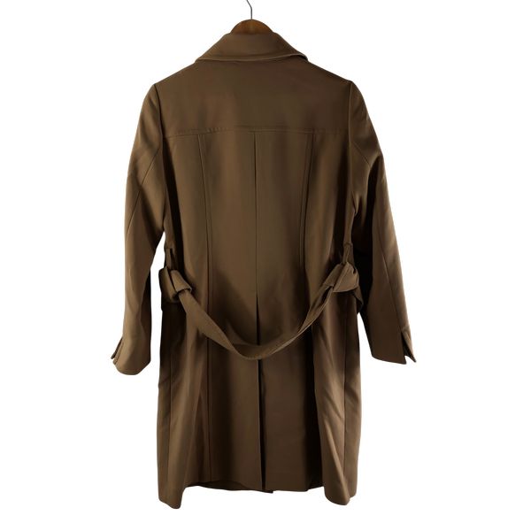 レリアン leilian コート ロング ボタン 腰ひも付き サイドポケット