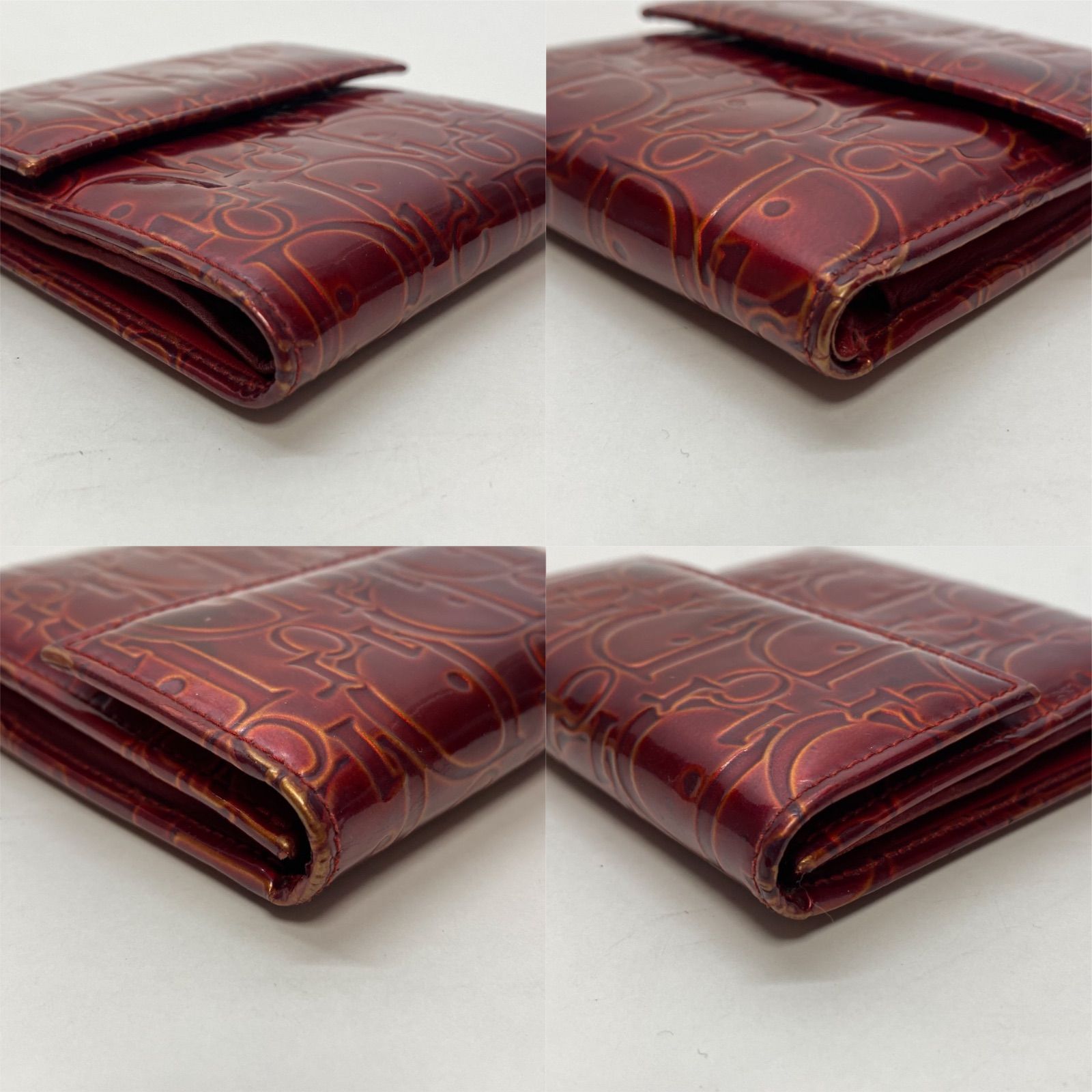 3463 Christian Dior クリスチャンディオール 三つ折り財布 総柄 PVC