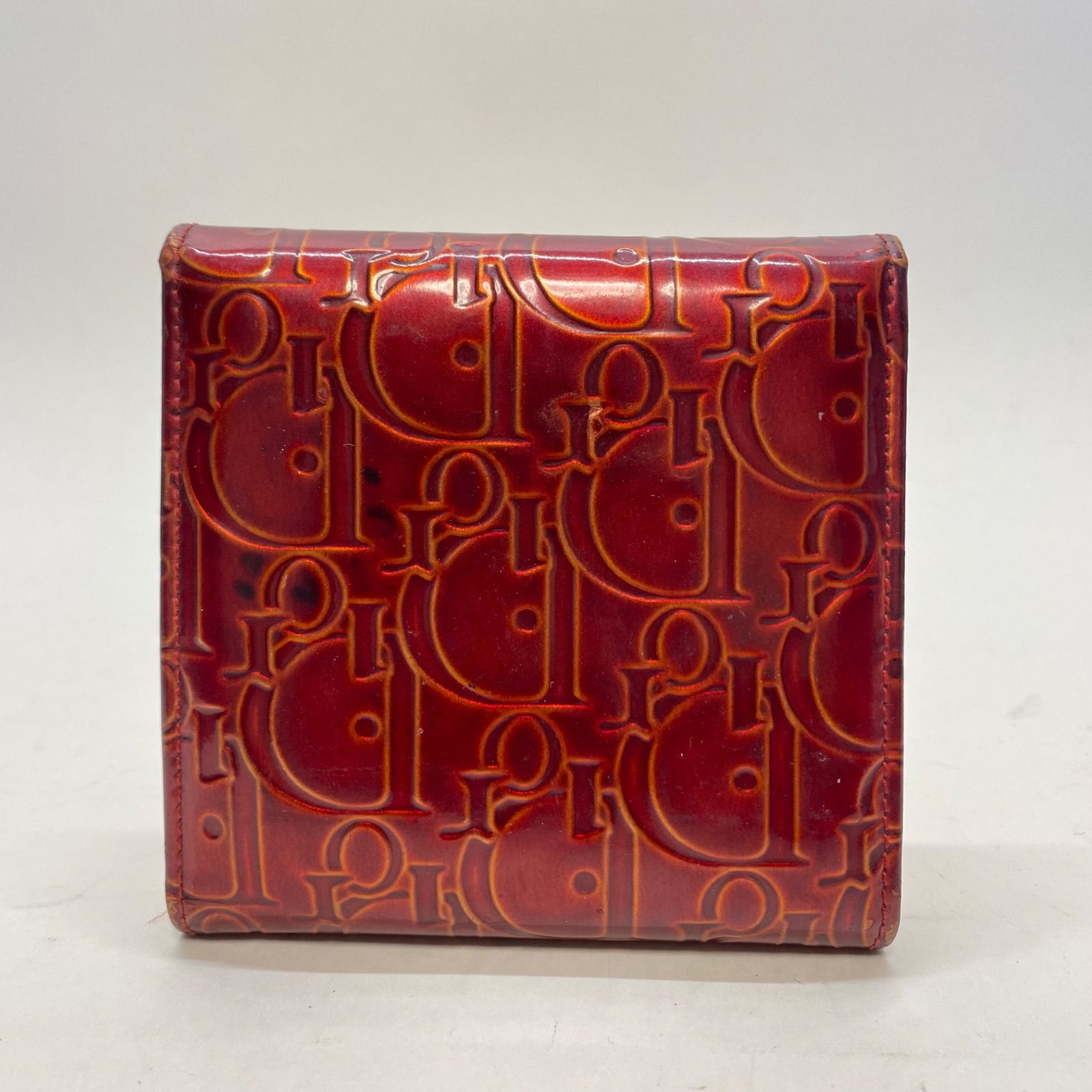 3463 Christian Dior クリスチャンディオール 三つ折り財布 総柄 PVC