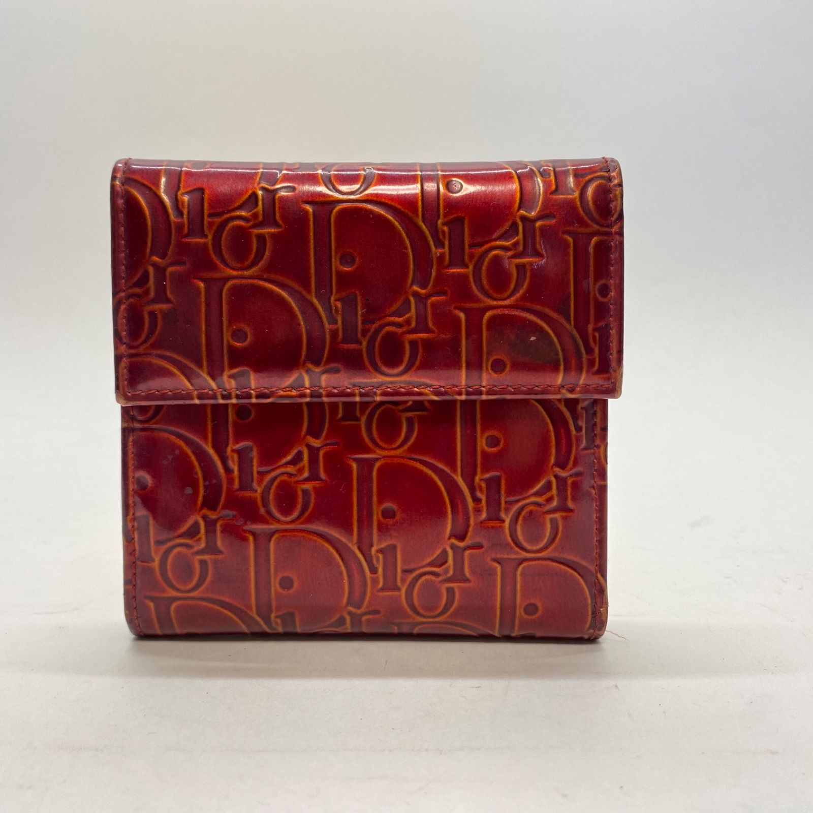 3463 Christian Dior クリスチャンディオール 三つ折り財布 総柄 PVC