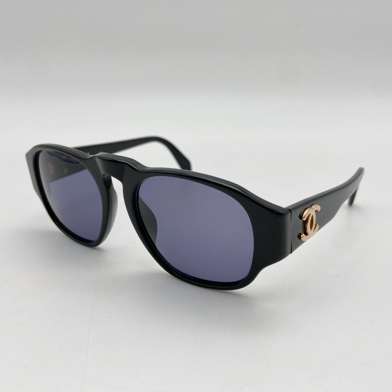 Chanel Coco Mark Sunglasses Plastic Black 01452 94305 シャネル