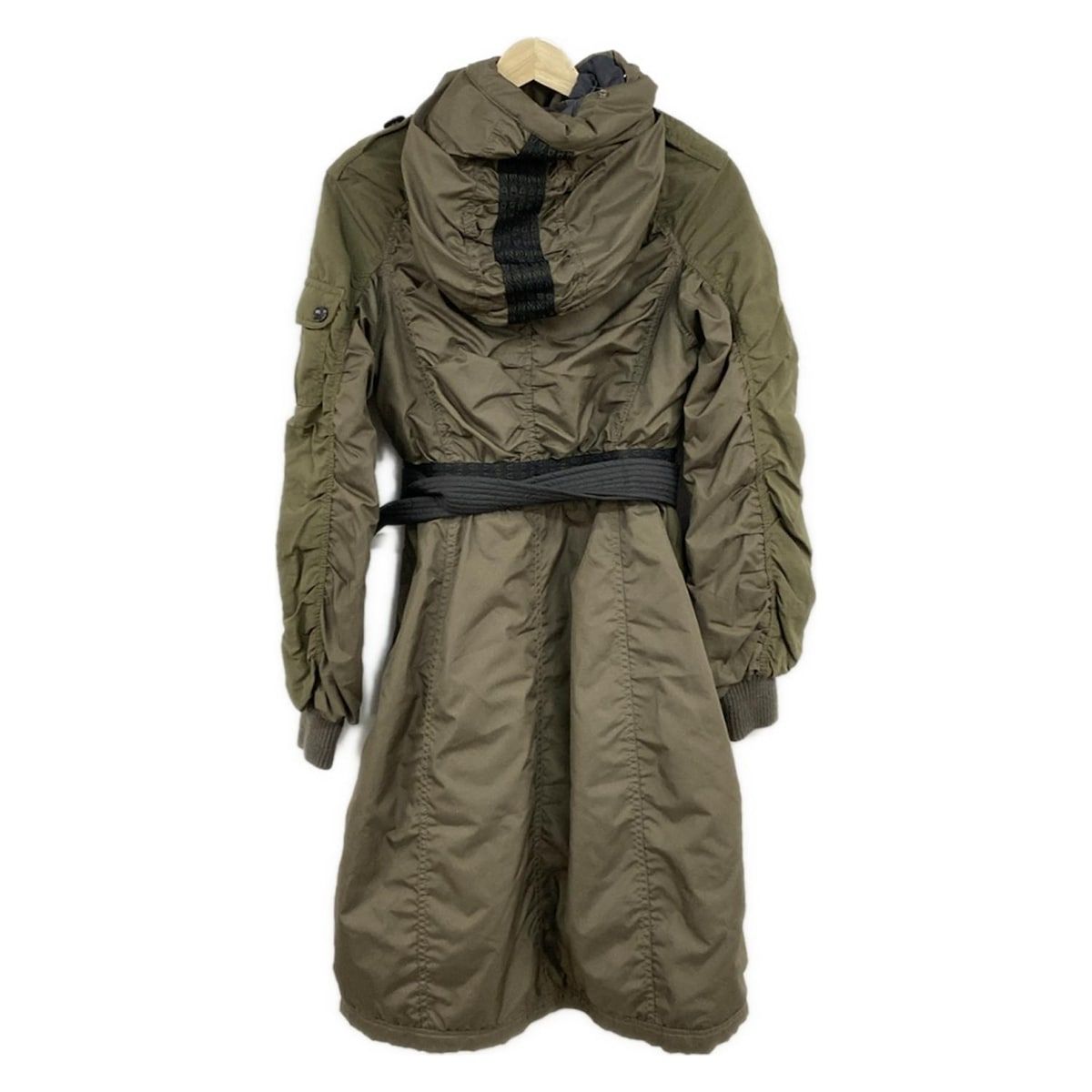 DIESEL(ディーゼル) コート サイズXS ユニセックス美品 - カーキ×黒