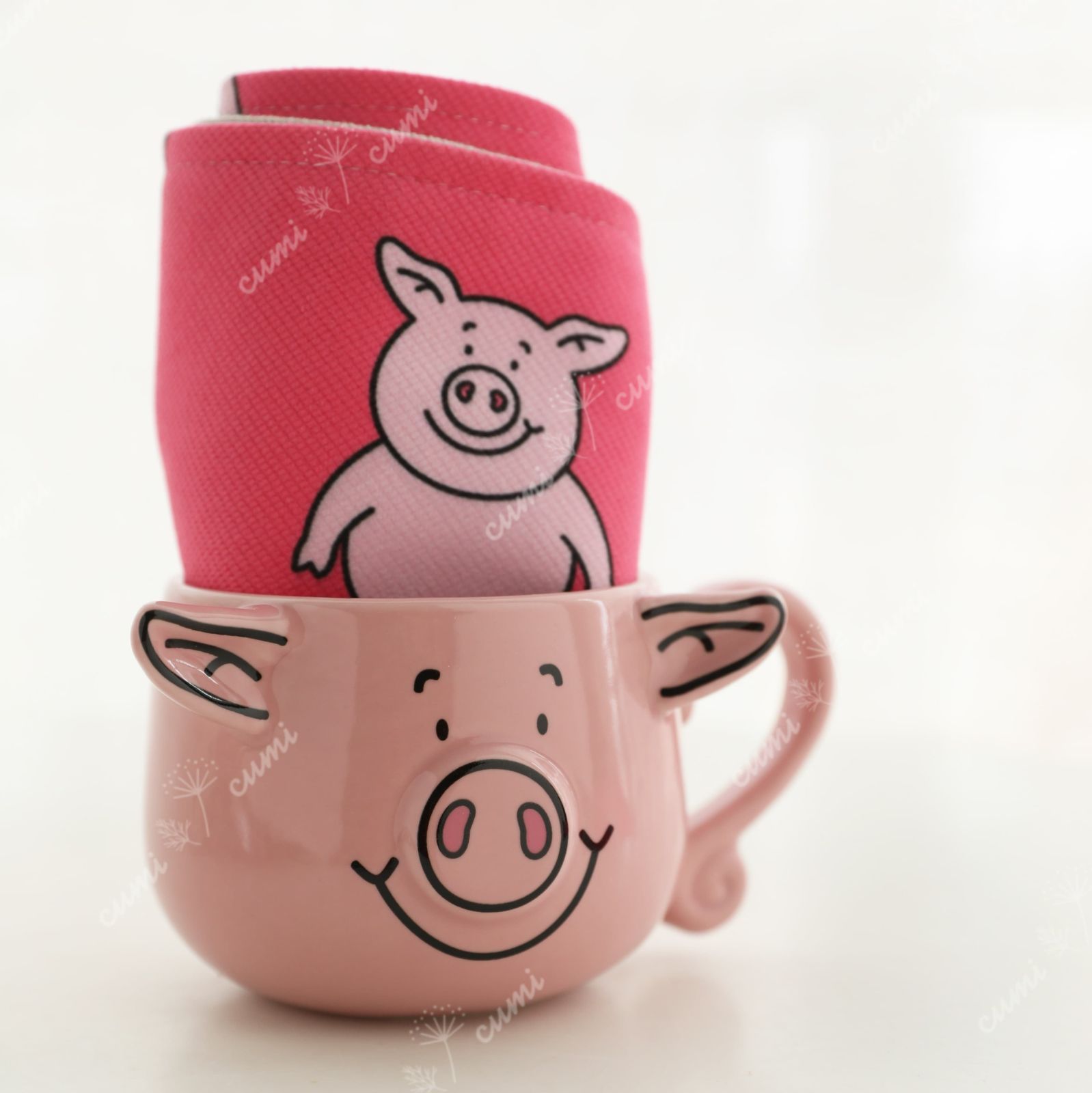 N0404 イギリス Percy Pig Mug 3D パーシーピッグ マグカップ ブタ
