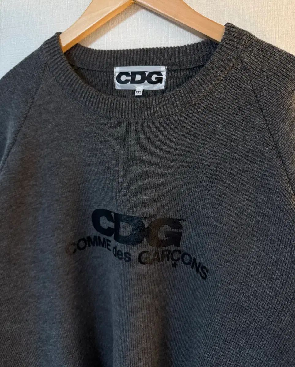 XXL コム・デ・ギャルソン CDG ニット グレー - メルカリ