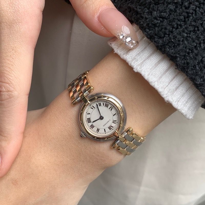 仕上済】カルティエ パンテール ヴァンドーム SM コンビ 3ロウ K18×SS