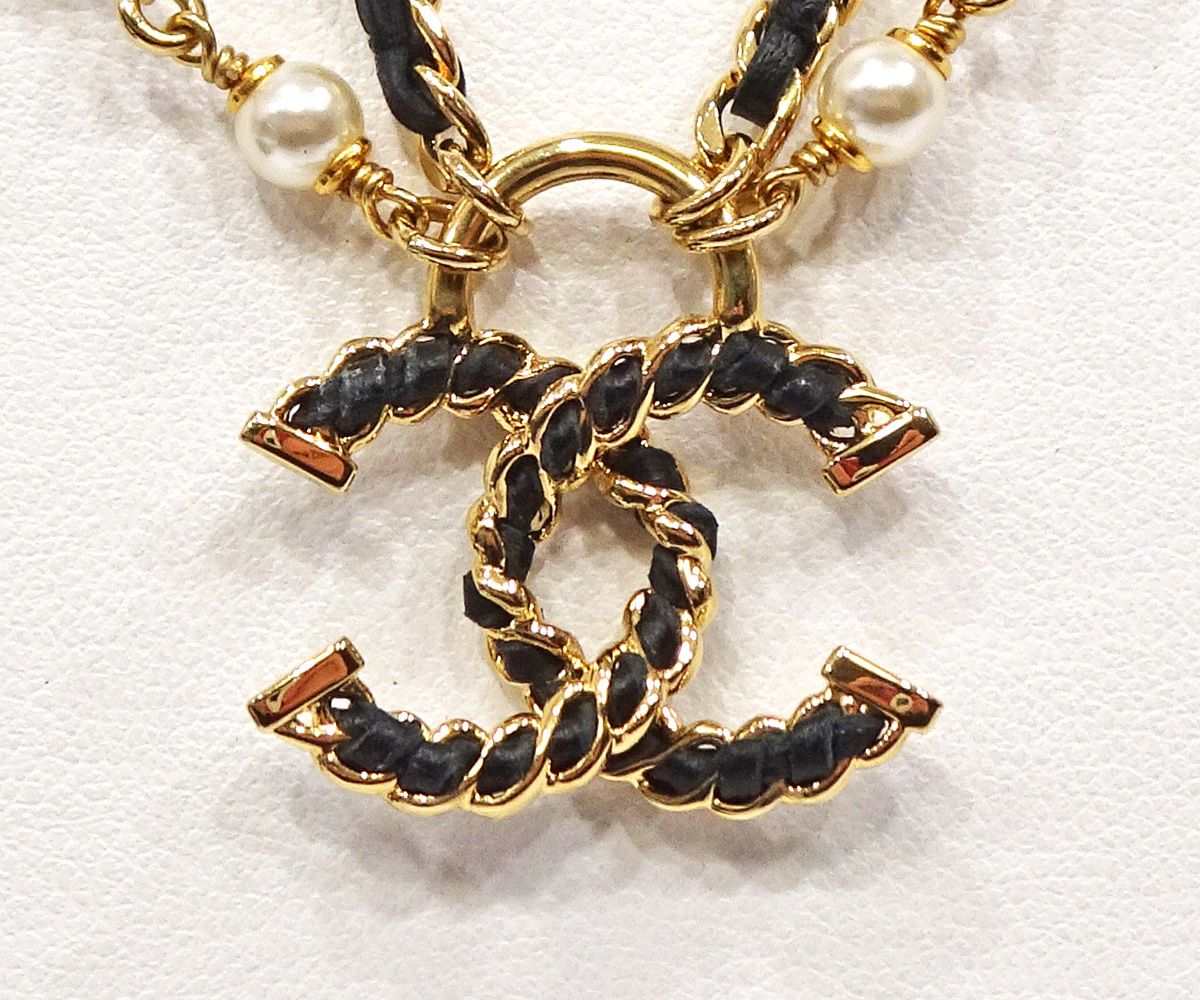 質コニシ】【CHANEL/シャネル】ネックレス ココマーク チェーン I24/K