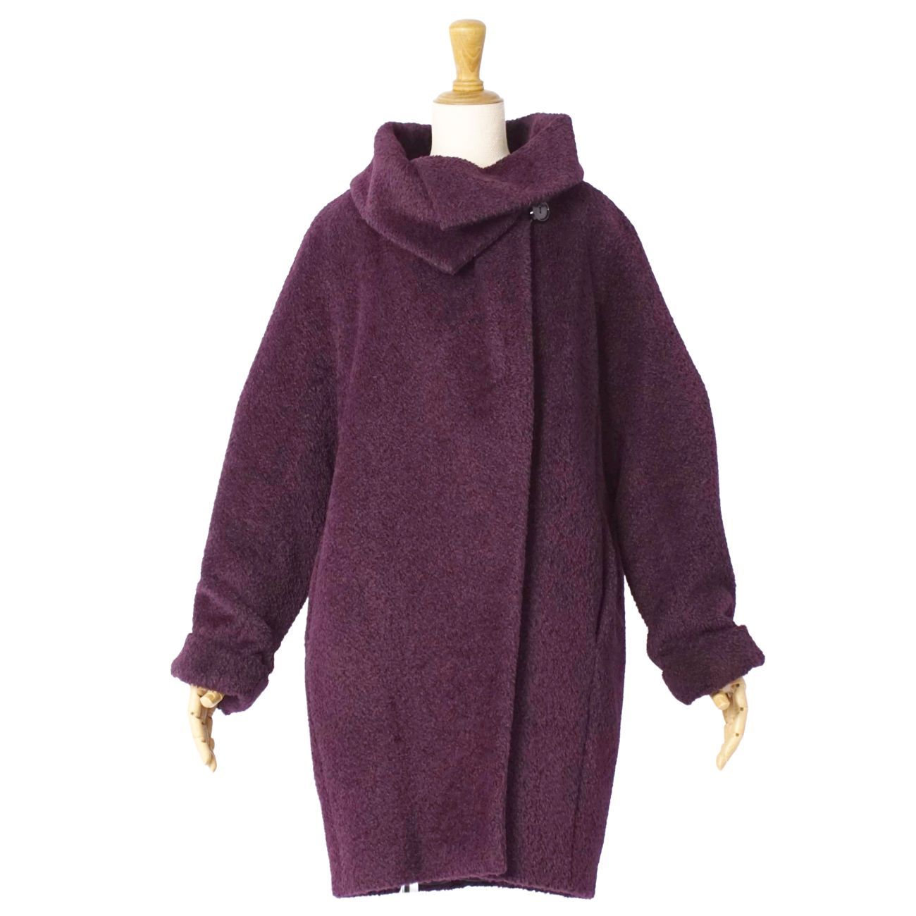 美品 マックスマーラ Max Mara STUDIO コート シャギー アルパカ