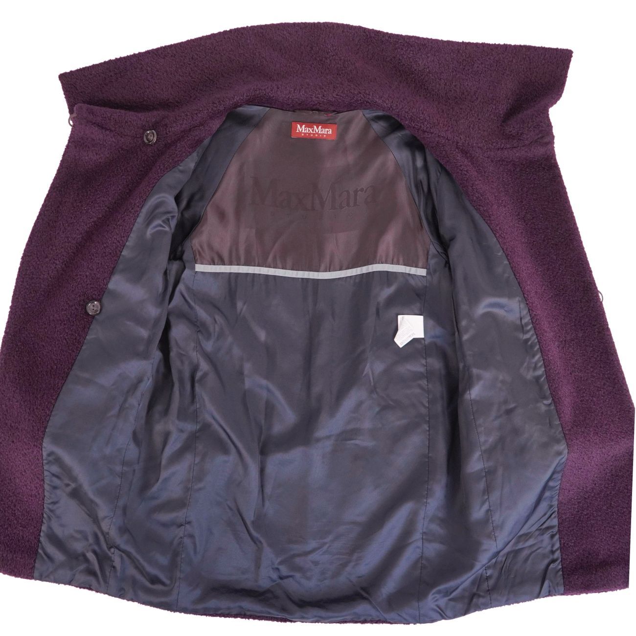 美品 マックスマーラ Max Mara STUDIO コート シャギー アルパカ