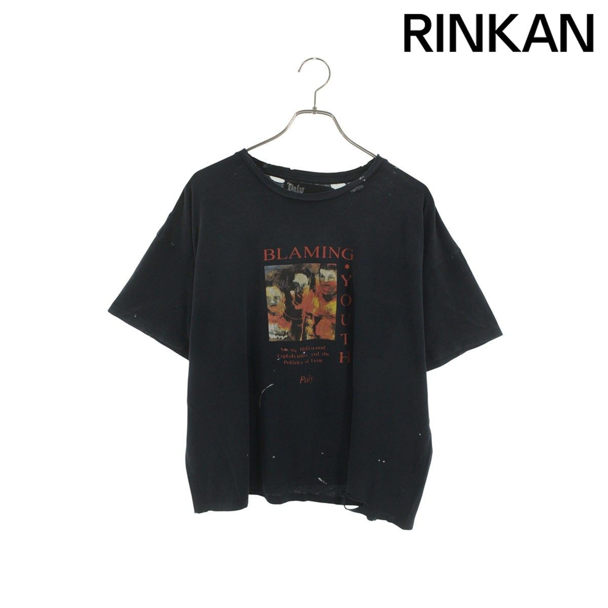 パリーハリウッド  2U007Q3009VBK/BLAMING YOUTH TEE ヴィンテージ加工Tシャツ メンズ M