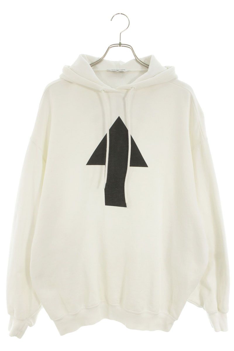 バレンシアガ 641529 TJV89 Arrow Wi-Fiプリントパーカー メンズ XS