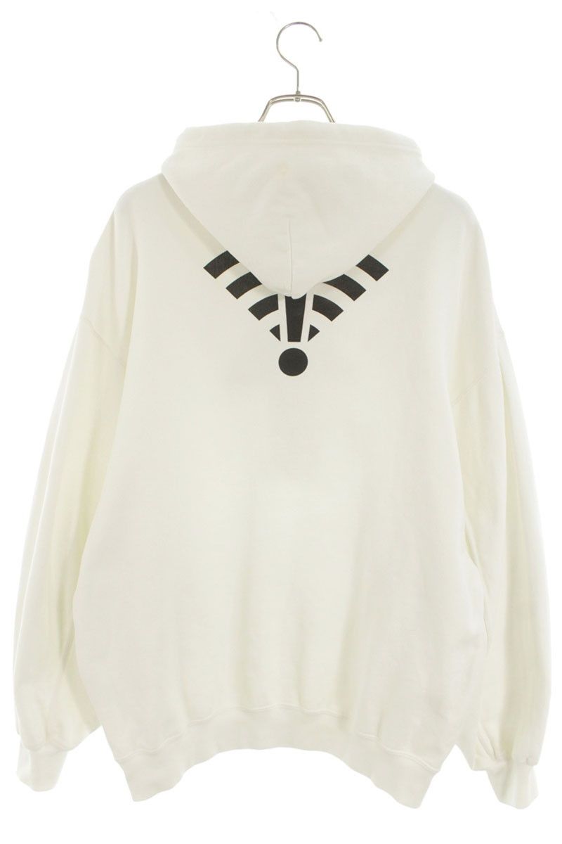 バレンシアガ 641529 TJV89 Arrow Wi-Fiプリントパーカー メンズ XS