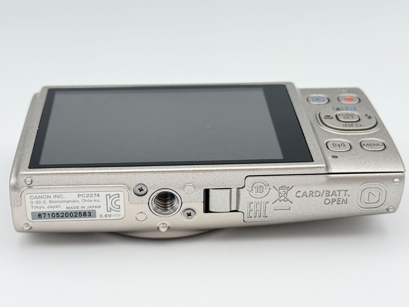 極上美品】CANON IXY 650 シルバー キャノン イクシー デジタルカメラ