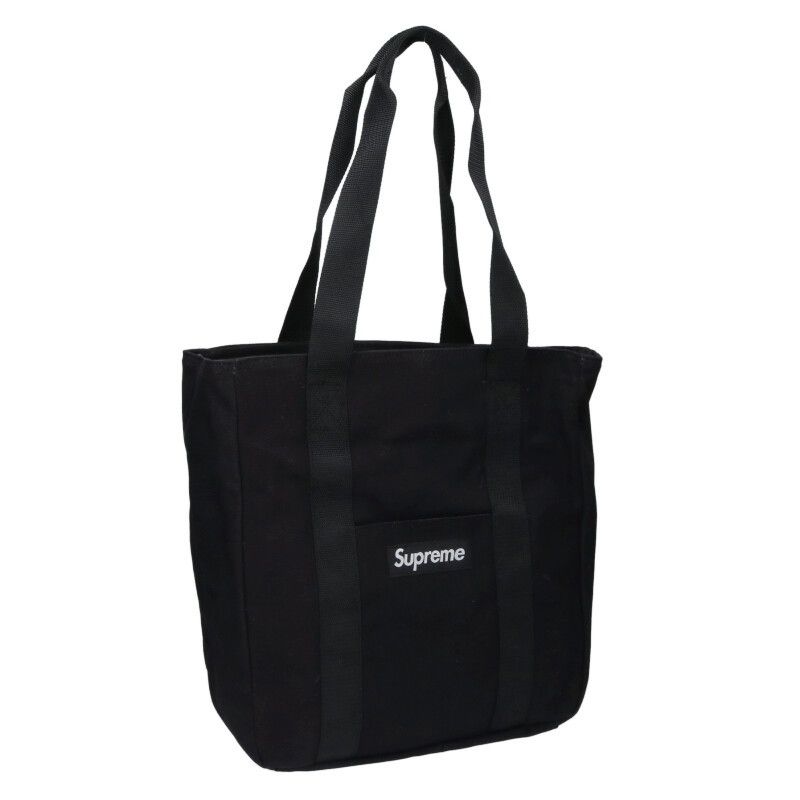 Supreme 20AW キャンバストート（ボックスロゴ）　黒 シュプリーム 20AW Canvas Tote ボックスロゴキャンバストートバッグ