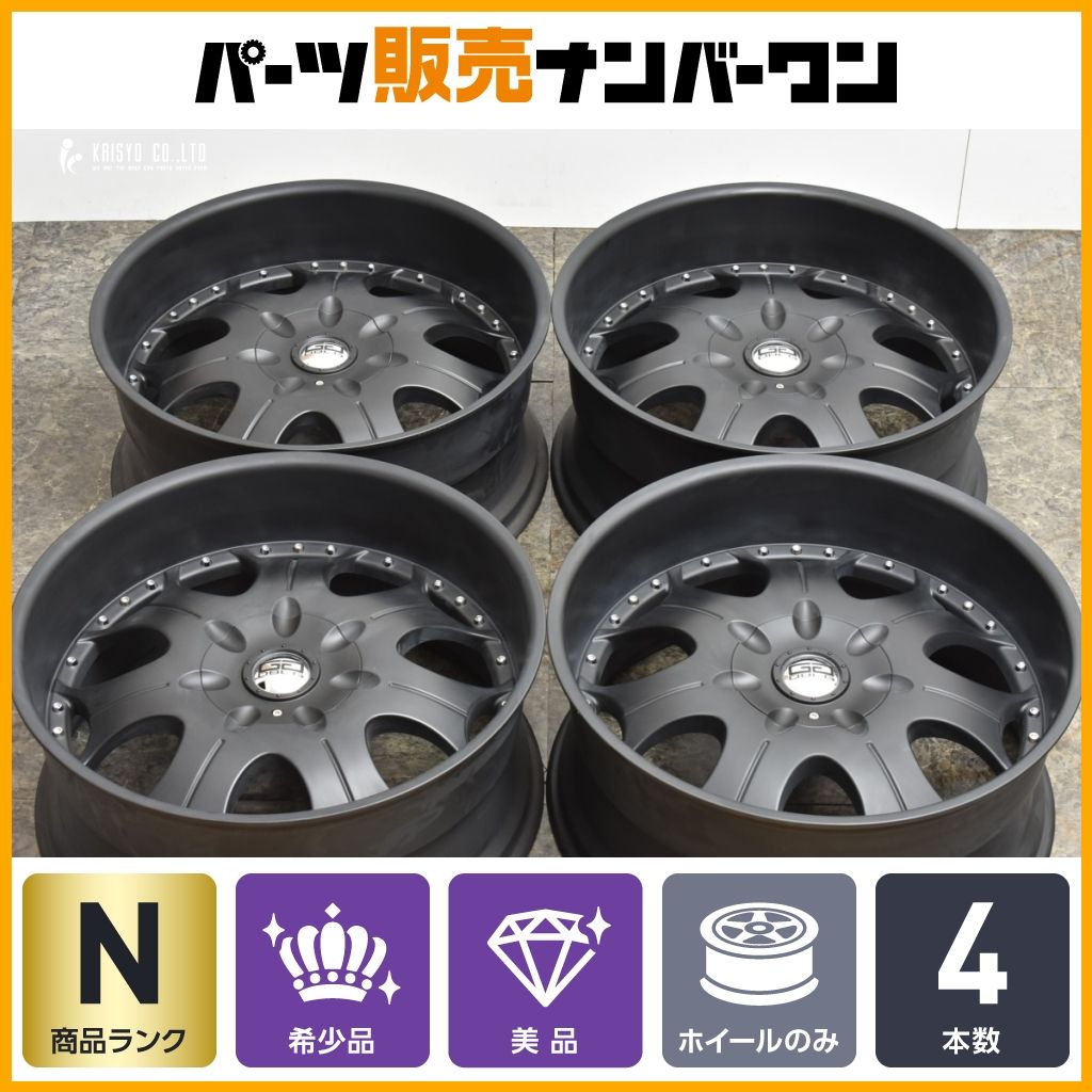 【未使用品 超深リム 大口径】ハマー H2専用設計品 DBL-G THE710 25in 11J +10 PCD165.1 ホイールのみ 4本 ダブルジー マットブラック