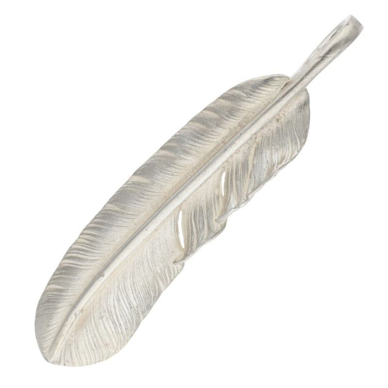 ゴローズ プレーン特大フェザー 左向き ネックレストップ メンズ 特大