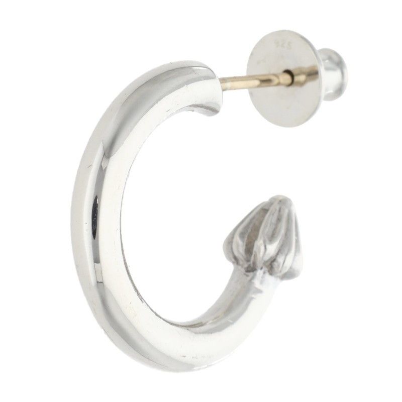 クロムハーツ HOOP PLAIN/プレーンフープ シルバーピアス メンズ