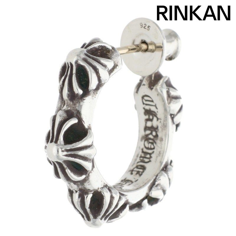 クロムハーツ HOOP CROSS SML/クロスバンドフープ シルバーピアス