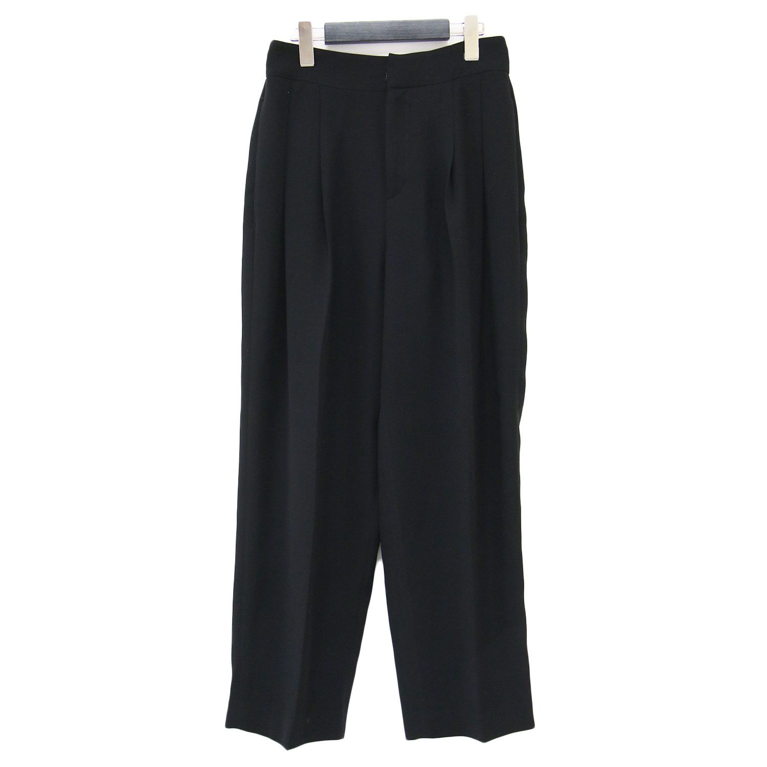 ENFOLD エンフォルド パンツ ブラック 黒 サイズ:36(S) | 23春夏