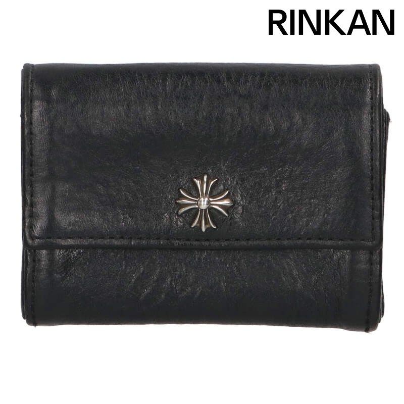 クロムハーツ TINY WALLET/タイニーウォレット CHプラスボタンレザー