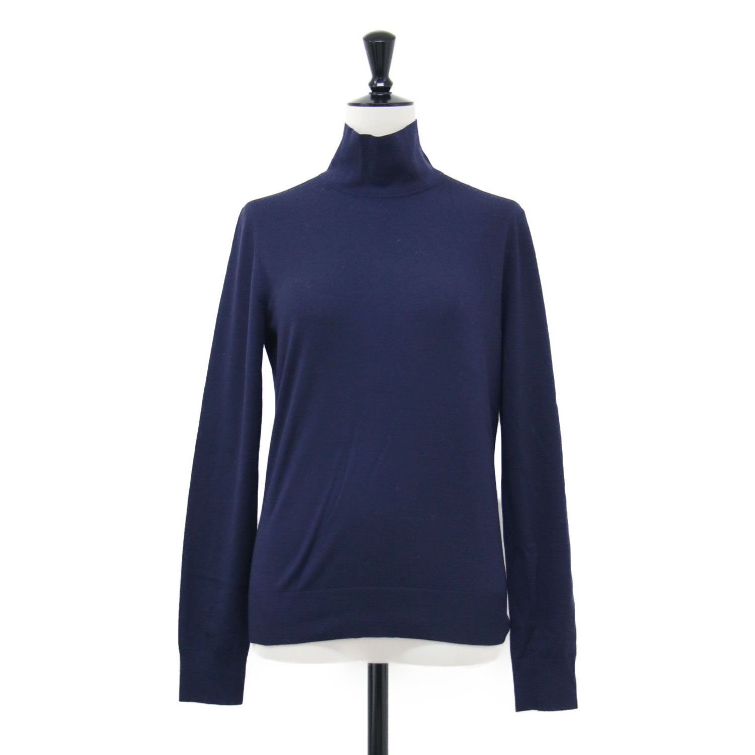 【未使用】セオリー Theoryロイヤルウール タートルネック ニット セーター Theory セオリー ニット ネイビー 紺 サイズ:S | 24秋冬 ウール