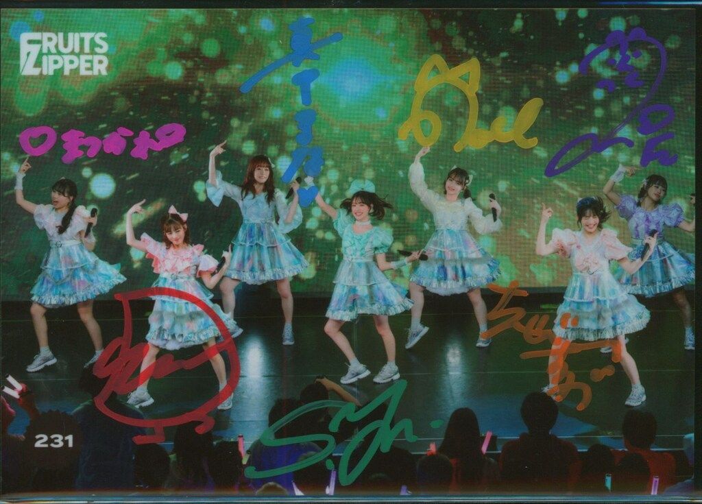 FRUITS ZIPPER その場で分かる!ランダム生写真 集合(SR) 直筆サイン