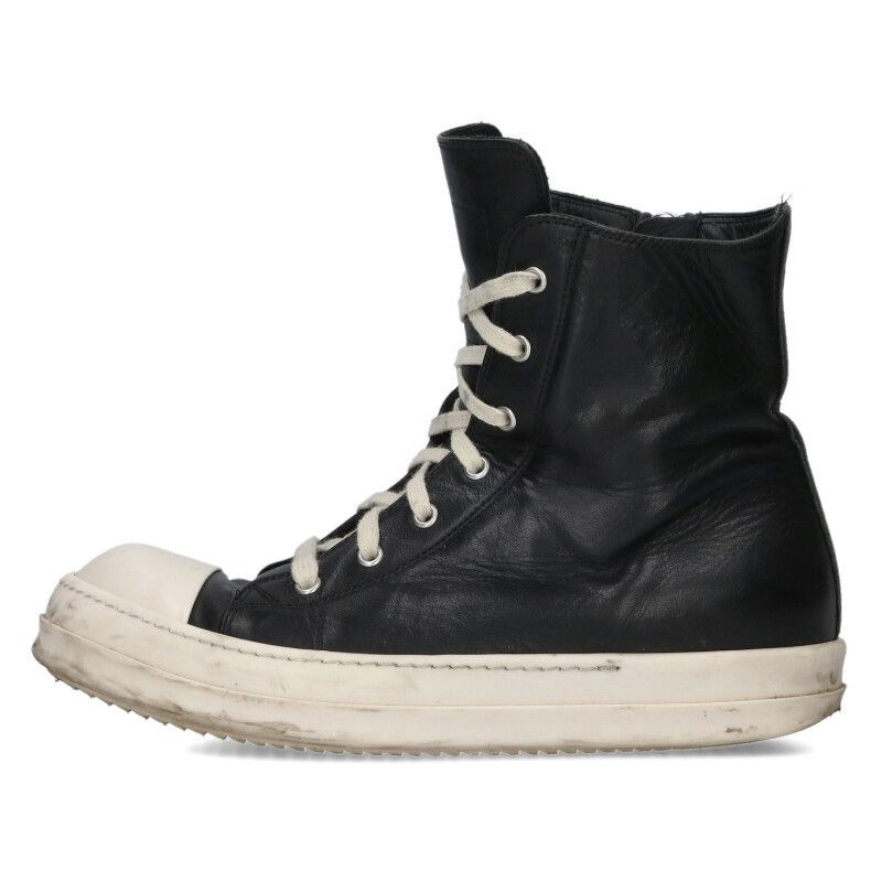リックオウエンス RAMONES ラモーンズレザーハイカットスニーカー