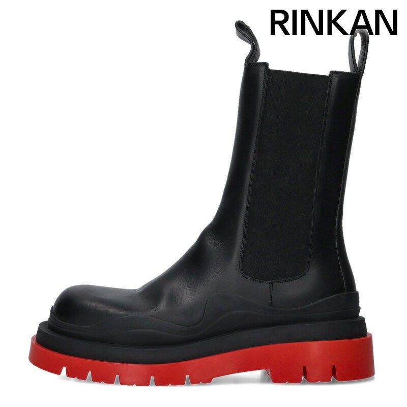 ボッテガヴェネタ TIRE BOOTS レザーロングタイヤブーツ メンズ 44