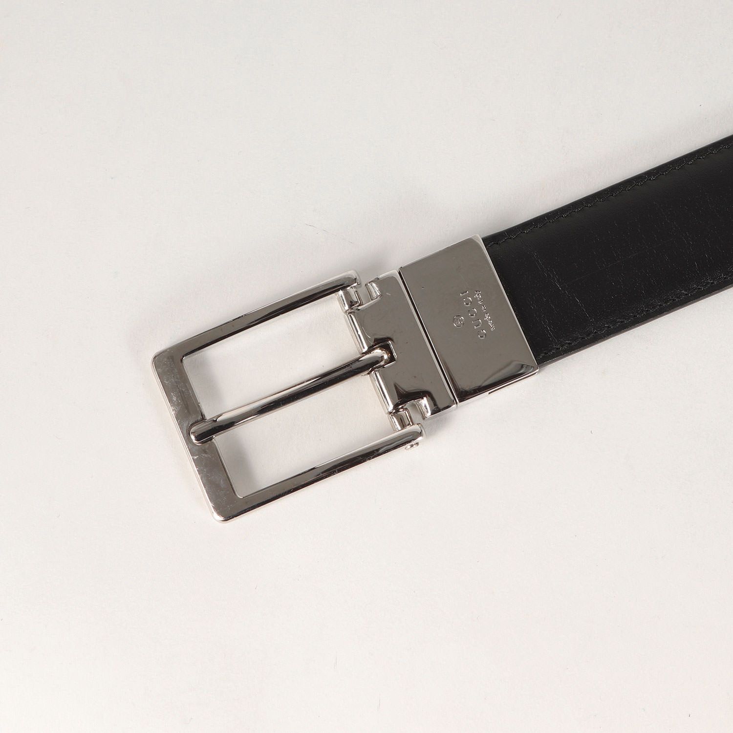 美品】GUCCI グッチ ベルト | スクエアバックル リバーシブル レザー