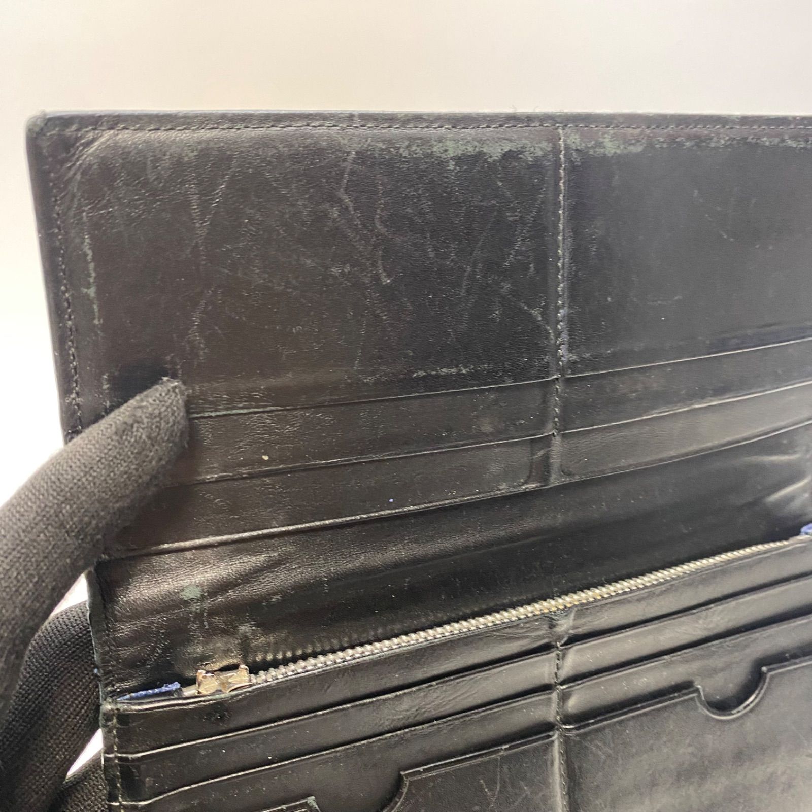 LOEWE ロエベ 長財布 ネイビー レッド バイ ロエベ ラウンドファスナー