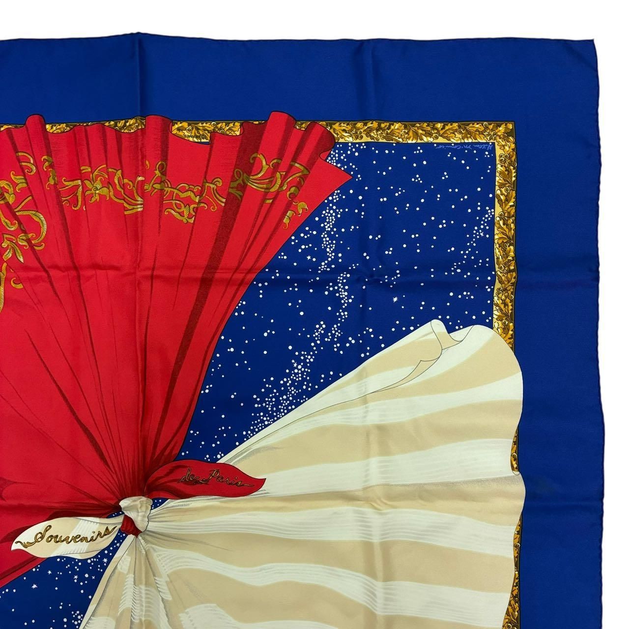 極美品 HERMES エルメス スカーフ カレ90 シルク Souvenirs de Paris