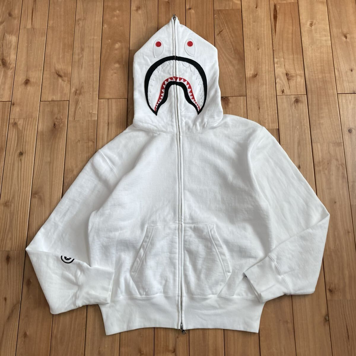 WGM シャーク パーカー レディース Sサイズ ホワイト a bathing ape