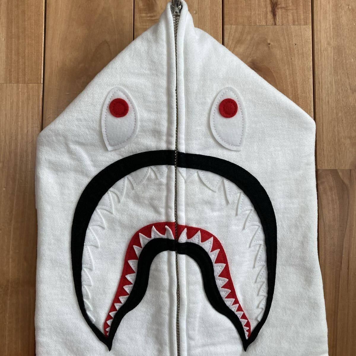 WGM シャーク パーカー レディース Sサイズ ホワイト a bathing ape