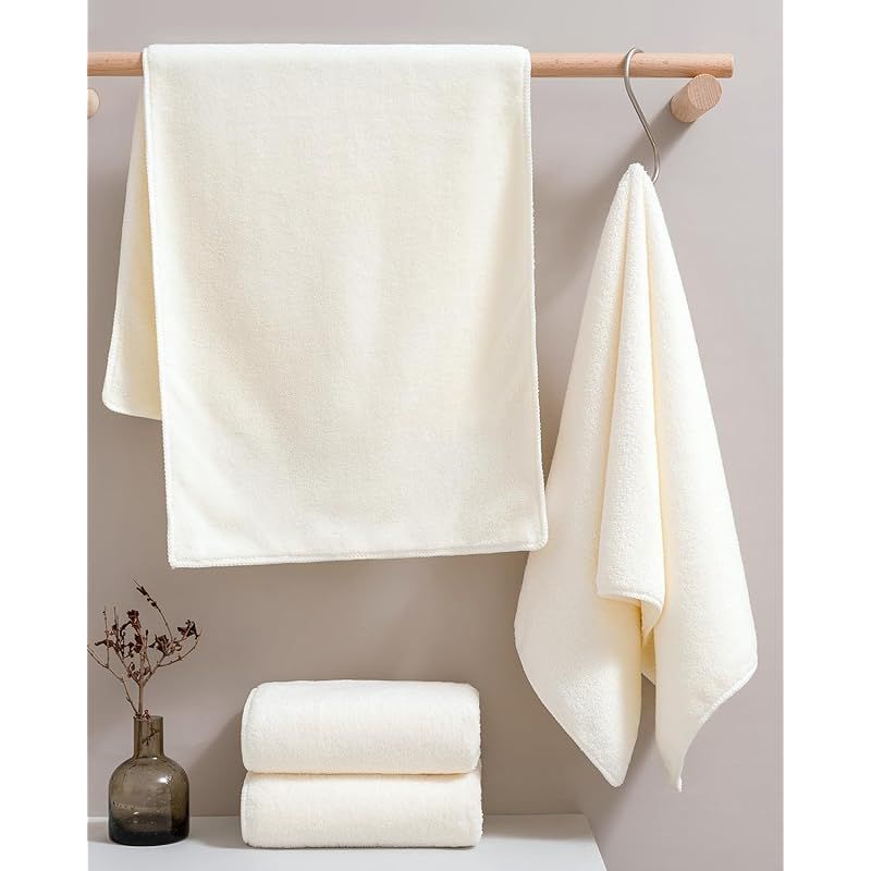 新着商品】sakano フェイスタオル [4枚セット クリームホワイト 約35