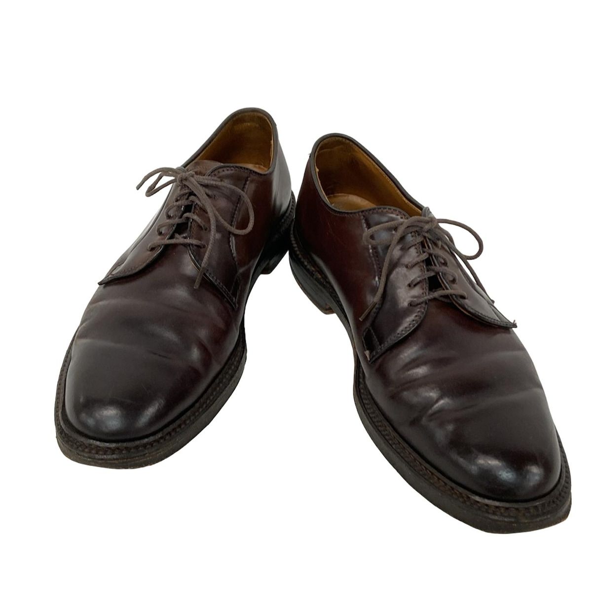 【早い者勝ち】オールデン ブラウンレザー Alden(オールデン) シューズ 7 1/2 メンズ - ダークブラウン レザー