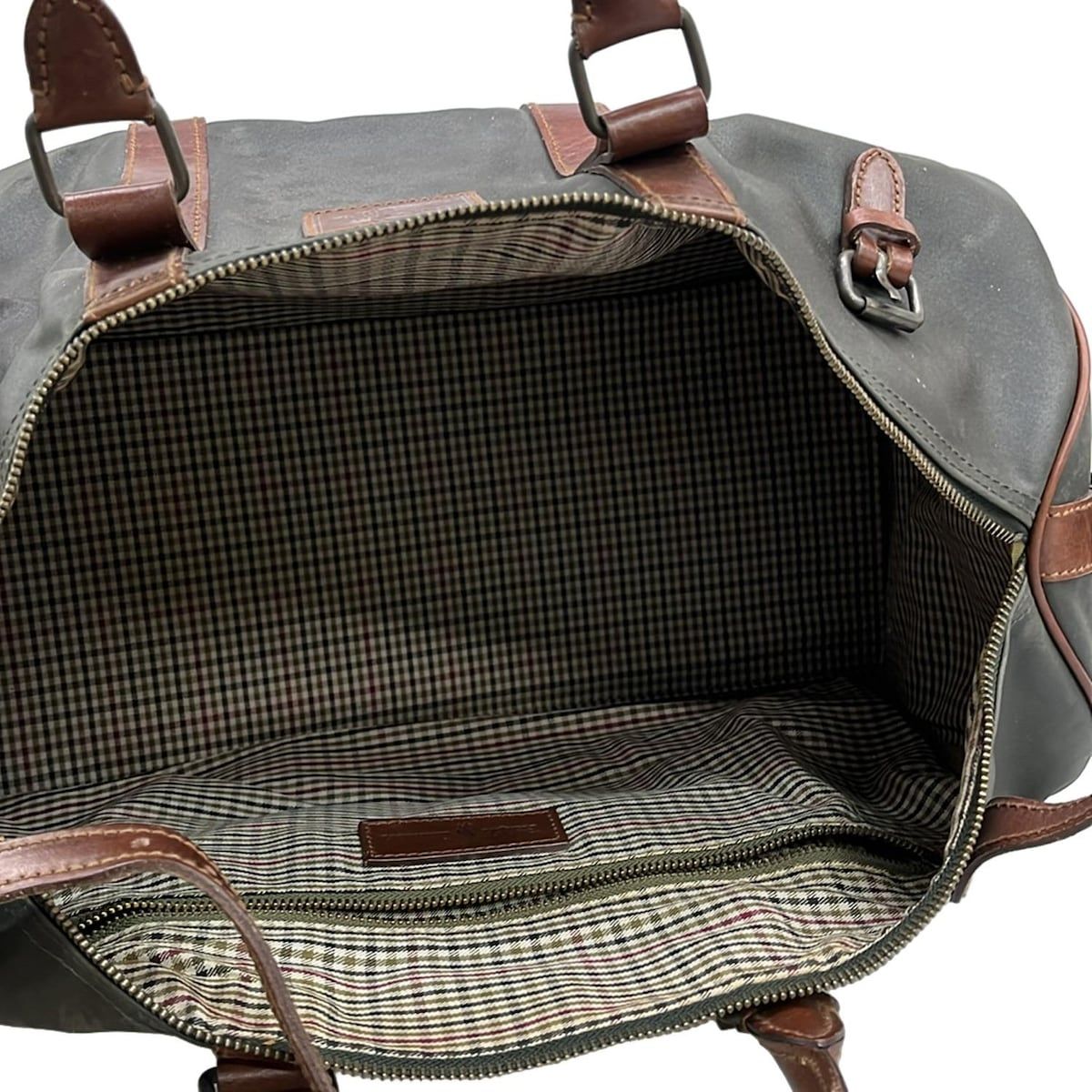 RalphLauren(ラルフローレン) ボストンバッグ - カーキ×ダークブラウン