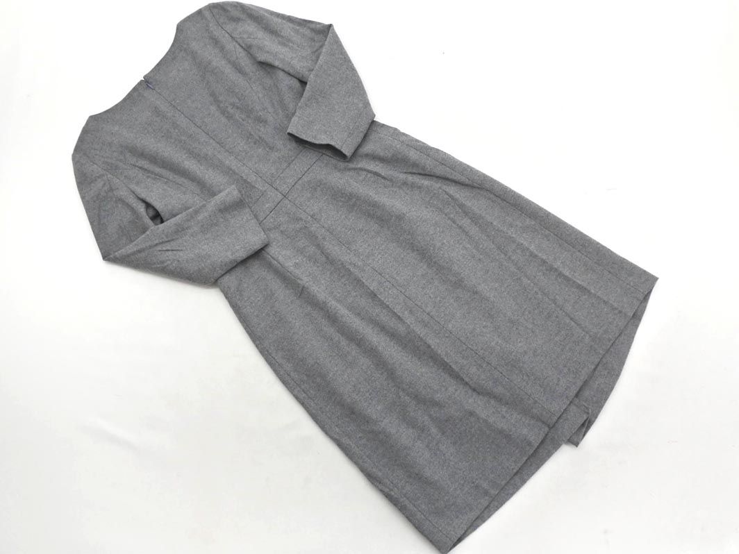 UNTITLED アンタイトル ウール混 ワンピース size2/グレー
