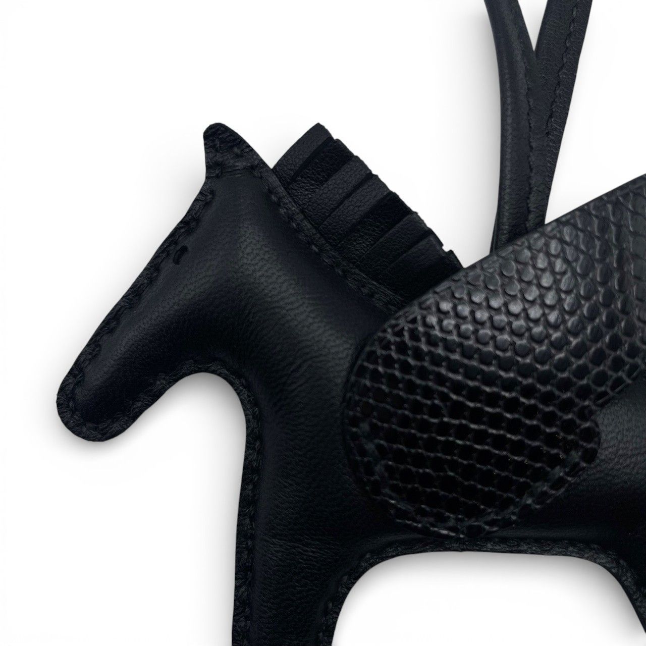 エルメス ペガサスチャーム タッチ PM ソーブラック リザード U刻印