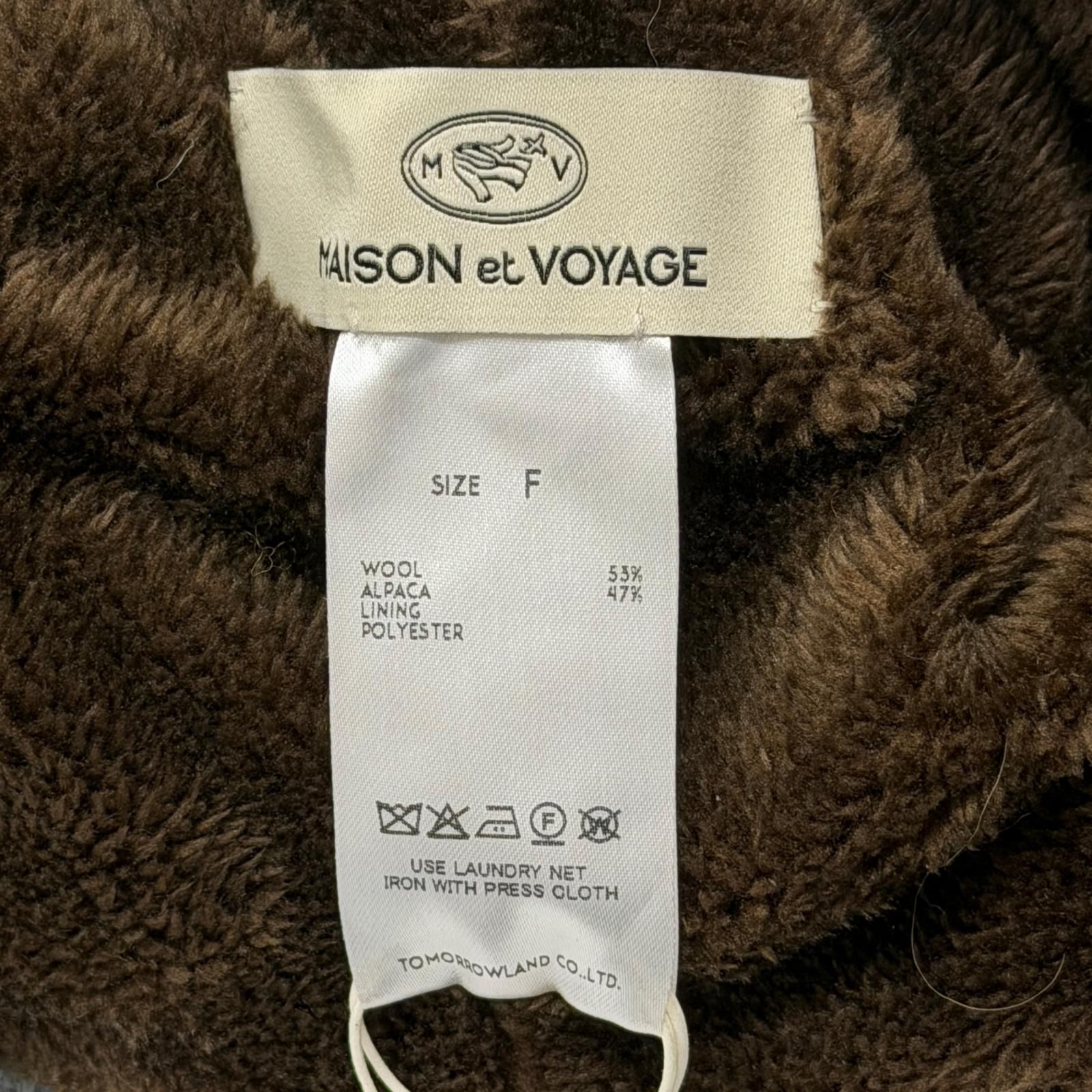 未使用 MAISON et VOYAGE フェアアイルジャガード フラップハット 