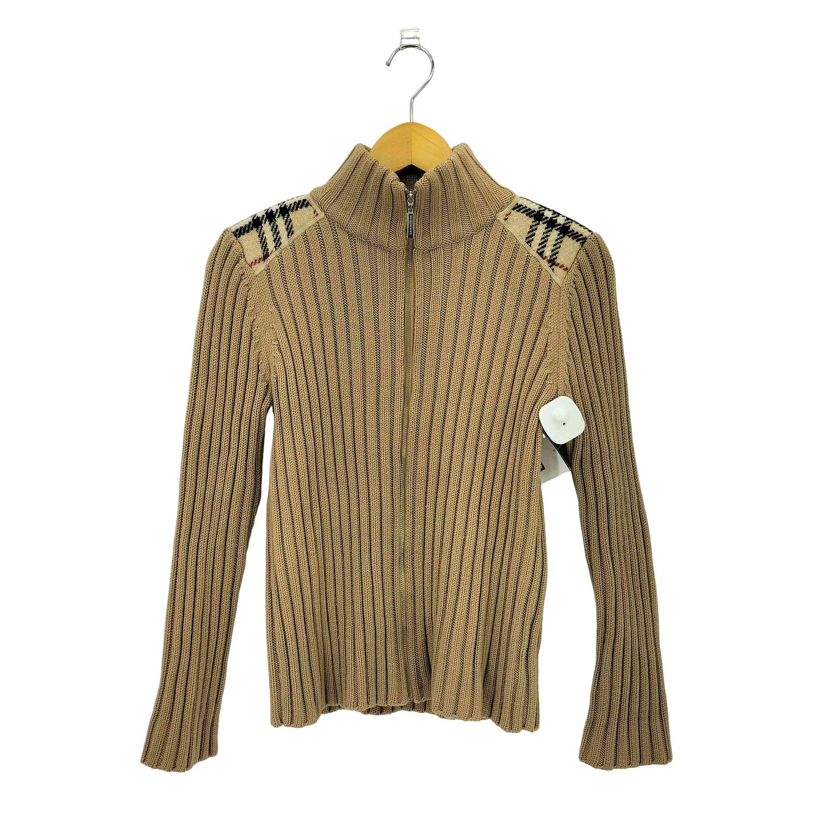 BURBERRY LONDON バーバリー ジップアップ ドライバーズニット バーバリーロンドン BURBERRY LONDON 羊毛 ジップアップ ドライバーズ